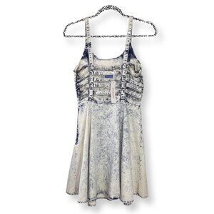 [[ MEBON by MACHINE JEANS ]]  NWT! : Cage Back Fit & Flare Stretch Dress :: Lg